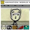 Screen capture of Animation World Network homepage