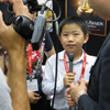 Perry Chen being interviewed at Comic-Con